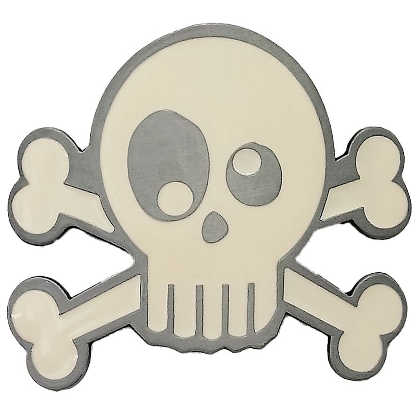 Big Eyed Skull and Crossbones – Buckle Rage